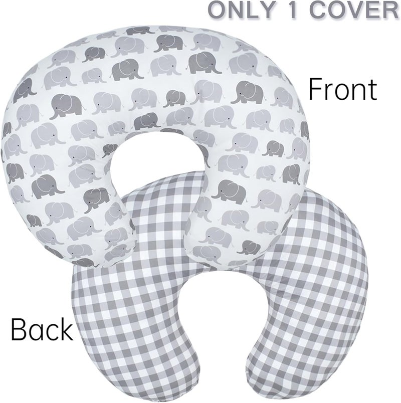 Winmany Baby Nursing Pillow Cover Newborn Removable Breastfeeding Pillowcover Cute Pattern Girls Boys Nursing Pillowcase for Breast and Bottole Feeding - Image 2